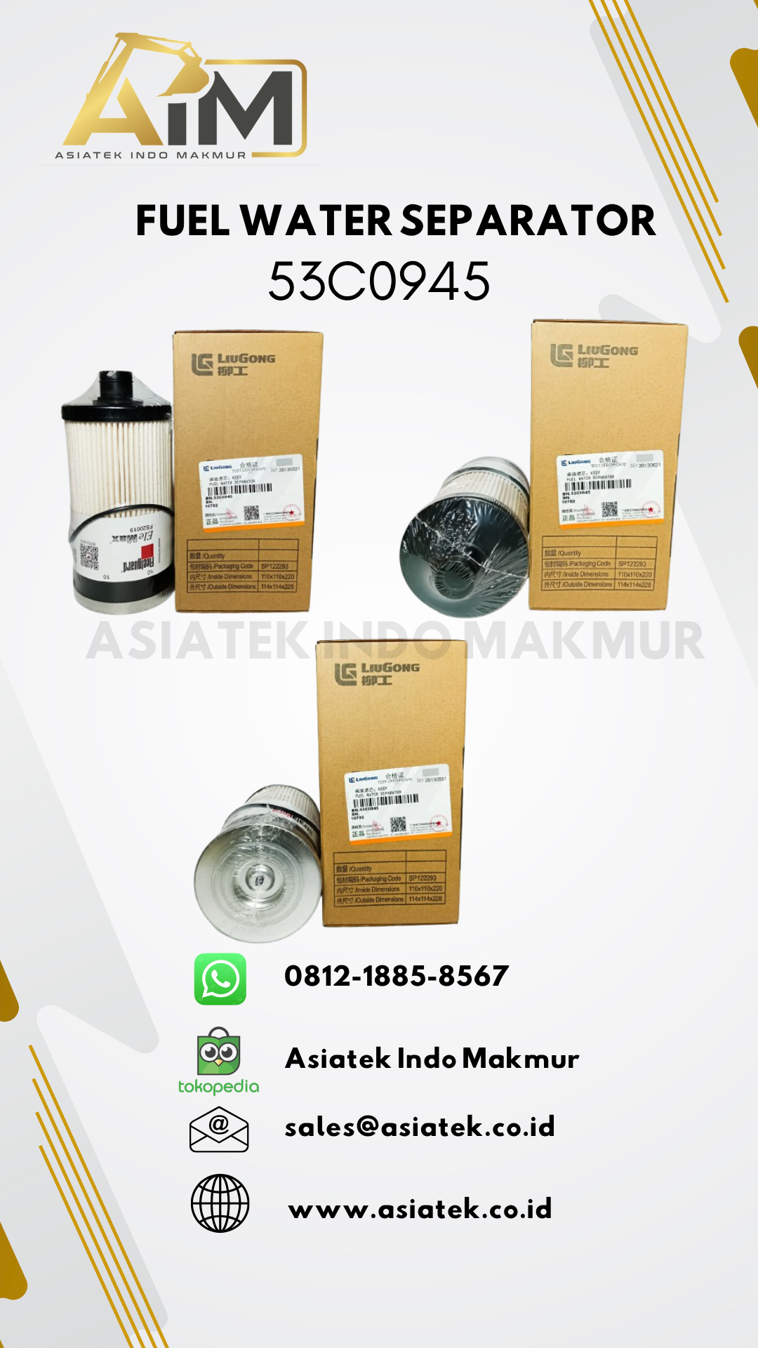 FUEL WATER SEPARATOR (53C0945)